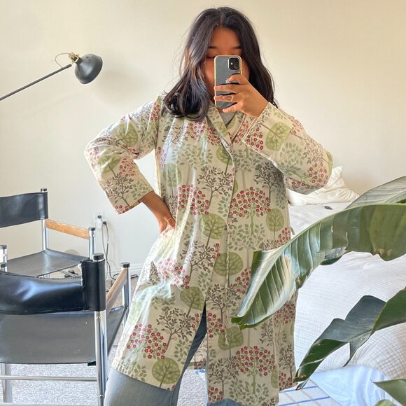 Garnet Hill Robe  made in Poland with German Fabric (sz S) - Picture 2 of 9